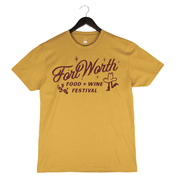 FWFWF 2025 - Unisex Crewneck Shirt - Boots - Mustard