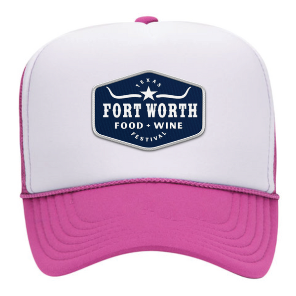 FWFWF 2025 - Foam Trucker Cap - White / Pink