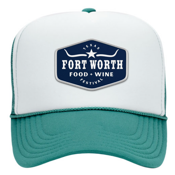 FWFWF 2025 - Foam Trucker Cap - White / Jade