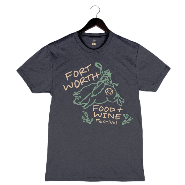 FWFWF 2025 - Unisex Crewneck Shirt - Rodeo Pig - Asphalt