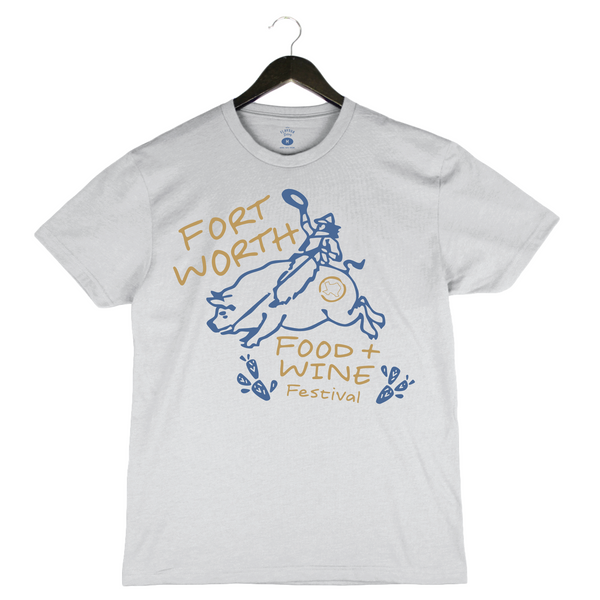 FWFWF 2025 - Unisex Crewneck Shirt - Rodeo Pig - Cool Grey