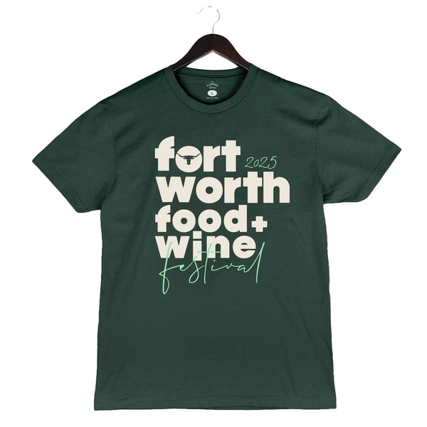 FWFWF 2025 - Unisex Crewneck Shirt - Block Font - Forest Green