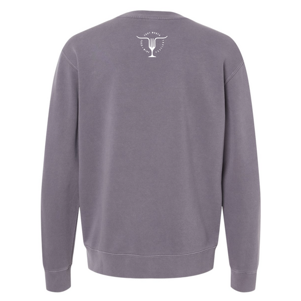 FWFWF 2025 - Unisex Crewneck Sweatshirt - Block Font - Pigment Purple