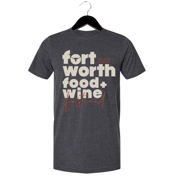 FWFWF 2025 - Unisex Crewneck Shirt - Block Font - Dark Grey