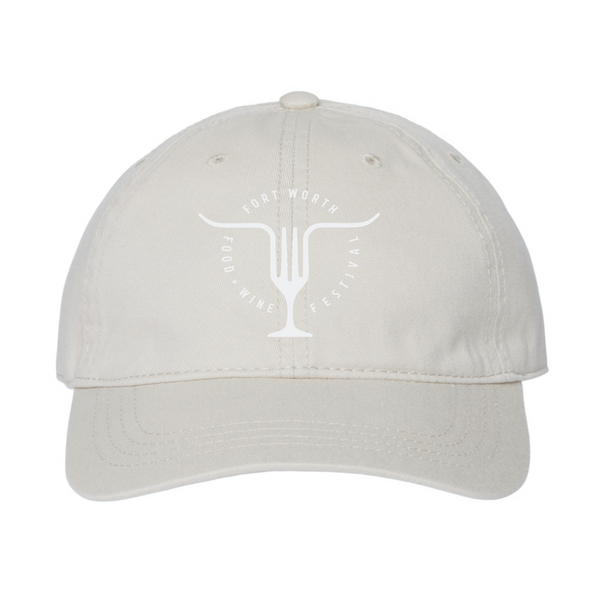 FWFWF 2024 - Relaxed Dad Cap - FWFWF Logo - Stone
