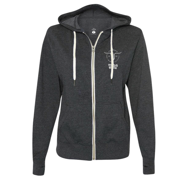 FWFWF 2024 - Unisex Zip Up Hoodie - 10th Anniversary - Charcoal