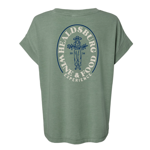HWFE 2026 - Women's Vintage Tee - Harvest Girl - Washed Basil
