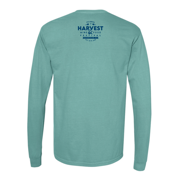 Harvest WFF '25 - Unisex Long Sleeve Shirt - Beach Ball - Sea Foam