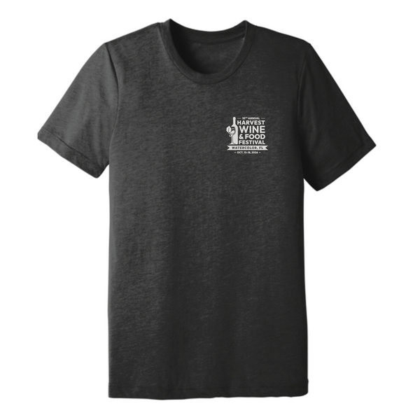 Harvest WFF '26 - Unisex T-Shirt - Wine Glass - Dark Grey