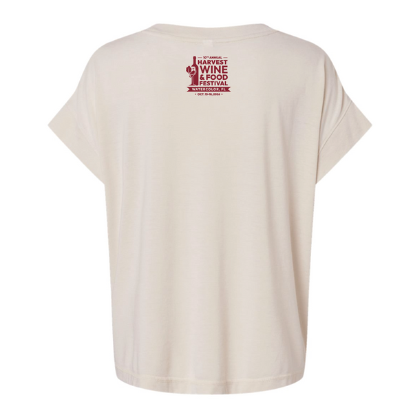 Harvest WFF '26 - Women's Relaxed Vintage Tee - Cheers - Washed Natural
