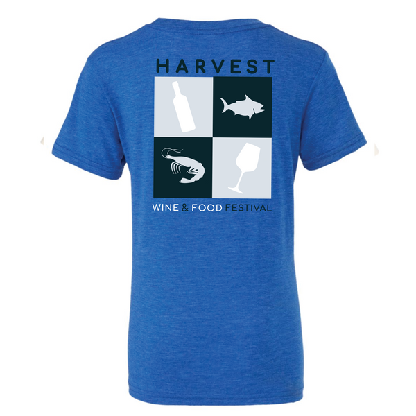 Harvest WFF '24 - Unisex Crewneck Shirt - Cubes - Royal Blue