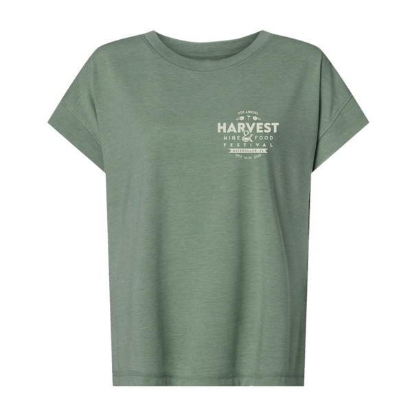 Harvest WFF '25 - Women's Relaxed Vintage Tee - Umbrella - Washed Basil