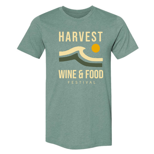 Harvest WFF '24 - Unisex Crewneck Shirt - Wave - Green