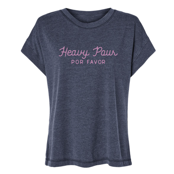 Heavy Pour Por Favor - Women's Vintage Tee - Navy