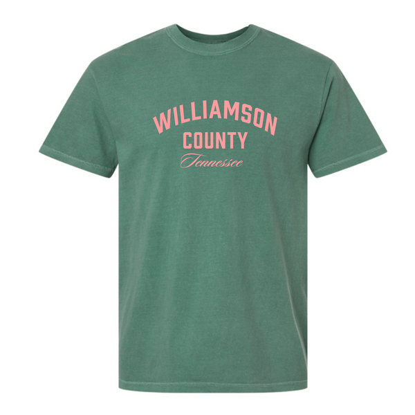 @JessieTigges - Unisex Short Sleeve Shirt - Williamson County Arched - Green
