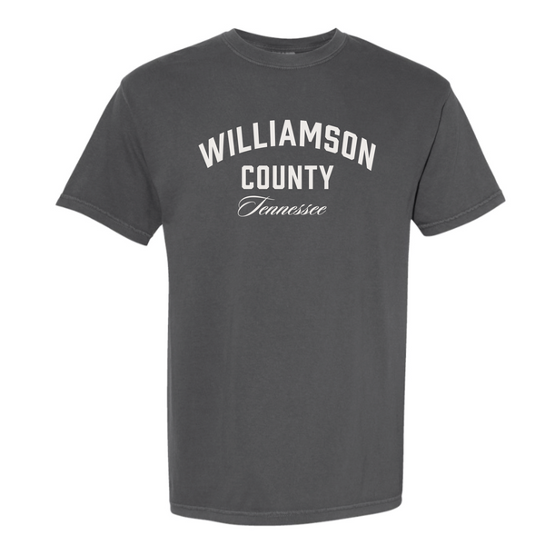 @JessieTigges - Unisex Short Sleeve Shirt - Williamson County Arched - Pepper