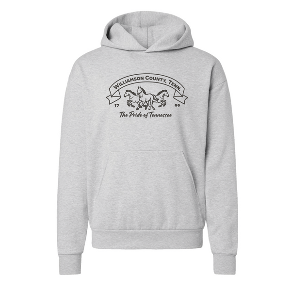 @JessieTigges - Unisex Hooded Sweatshirt - The Pride of Tennessee - Grey Heather