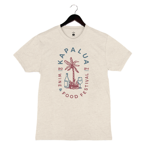 Kapalua Wine & Food Festival 2024 - Unisex Crewneck Shirt - KWFF Annual - Oatmeal