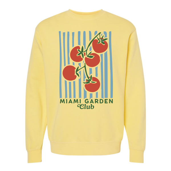 Miami Garden Club - Unisex Crewneck Sweatshirt - Pigment Yellow