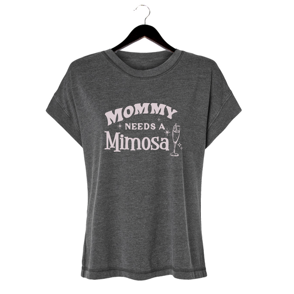 Mommy Needs a Mimosa - Women's Vintage Tee - Washed Black