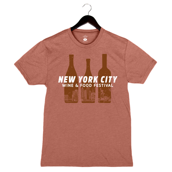 NYCWFF '23 - Unisex Crewneck Shirt - Bottles - Clay