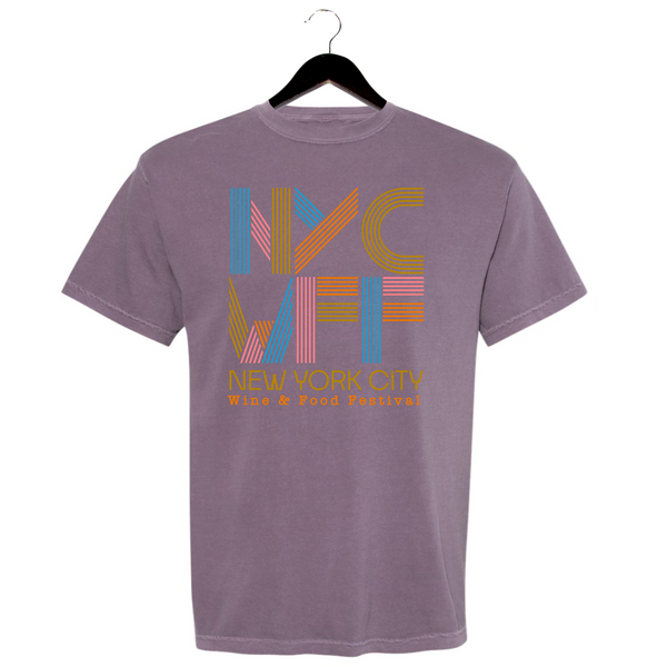 NYCWFF '23 - Unisex Crewneck Shirt - Retro Lines - Wine