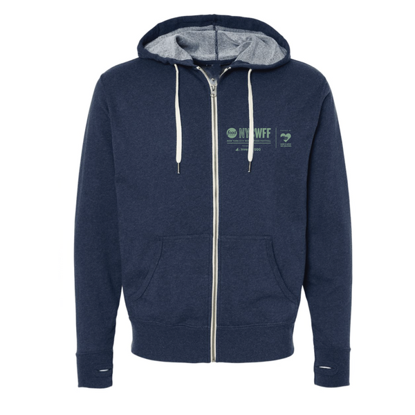 NYCWFF '24 - Unisex Zip Up Hoodie - Bridge - Navy