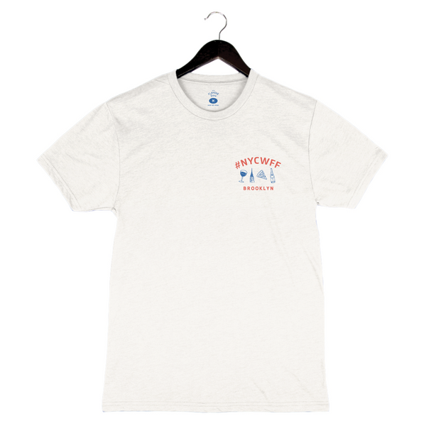 NYCWFF '24 - Unisex Crewneck Shirt - Food & Wine Icons - White