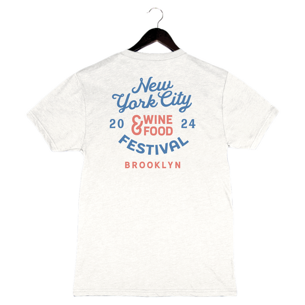 NYCWFF '24 - Unisex Crewneck Shirt - Food & Wine Icons - White