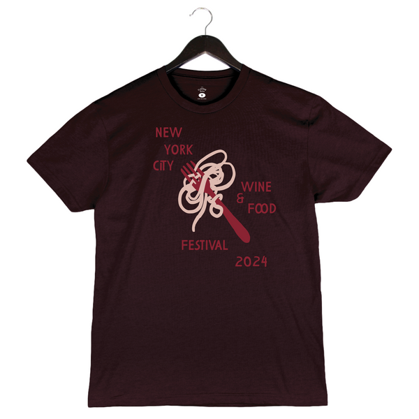 NYCWFF '24 - Unisex Crewneck Shirt - Pasta - Oxblood