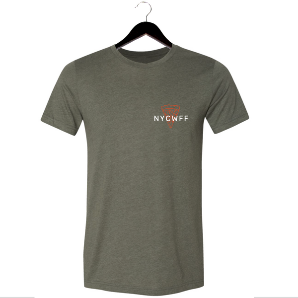 NYCWFF '24 - Unisex Crewneck Shirt - Pizza Icon - Military Green