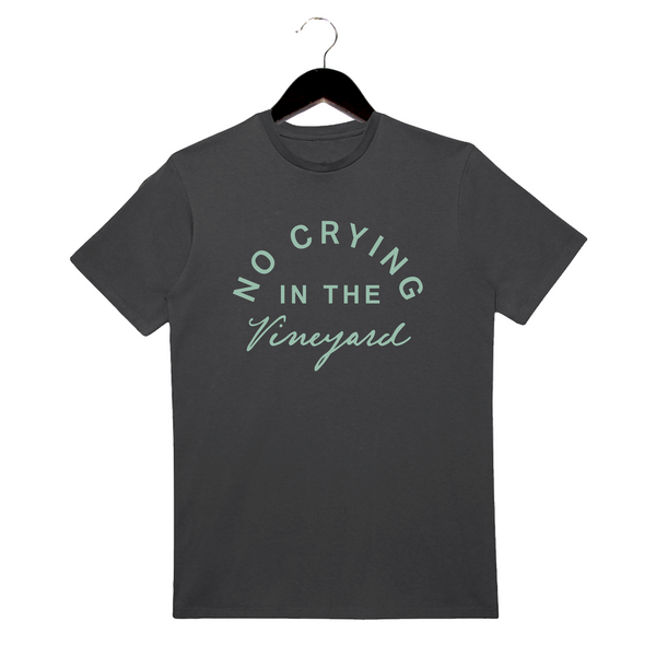 No Crying In The Vineyard - Unisex Crewneck Shirt - Smoke Grey