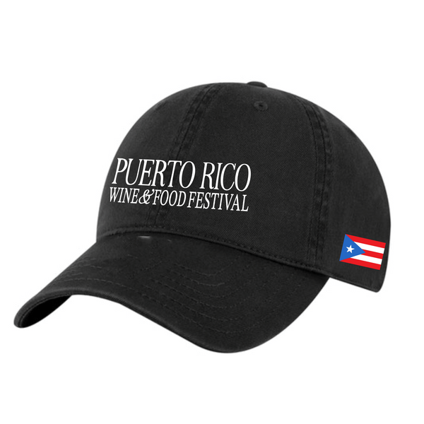 Puerto Rico Food & Wine Festival - Dad Cap - Black