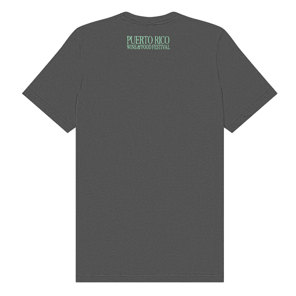 Puerto Rico Wine & Food Festival - Unisex Crewneck Shirt - Script - Asphalt