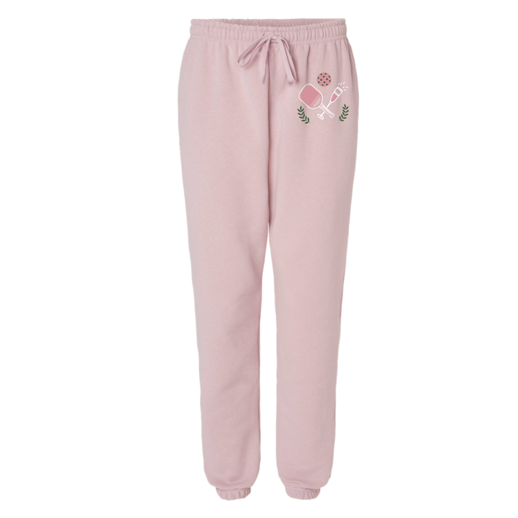Pickleball & Prosecco - Unisex Sweatpants - Blush – Flavour Gallery