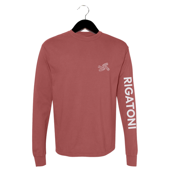 Rigatoni - Unisex Long Sleeve Shirt - Brick