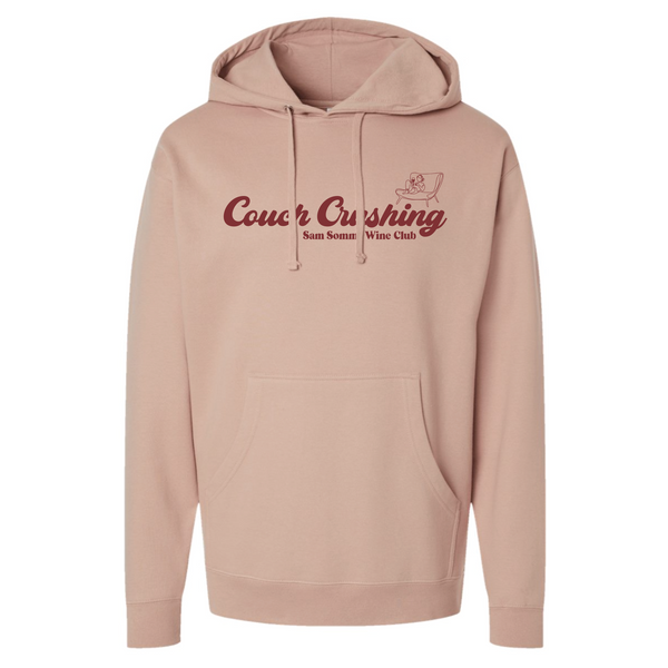 @SamanthaSommelier - Unisex Hooded Sweatshirt - Couch Crushing - Dusty Pink
