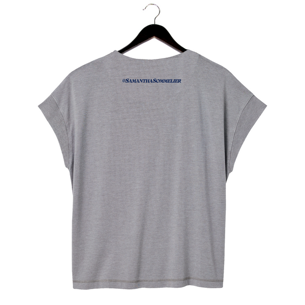 @SamanthaSommelier - Women's Relaxed Shirt - Porch Pounding - Grey