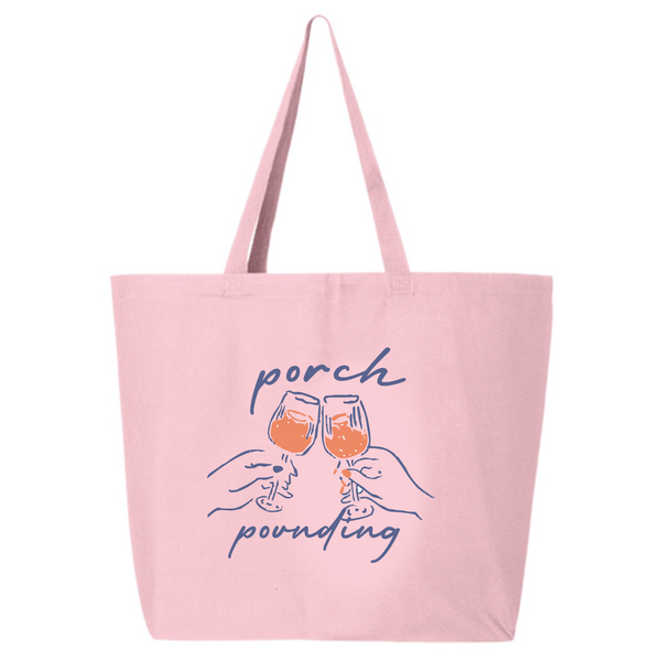 @SamanthaSommelier - Tote Bag - Porch Pounding - Pink