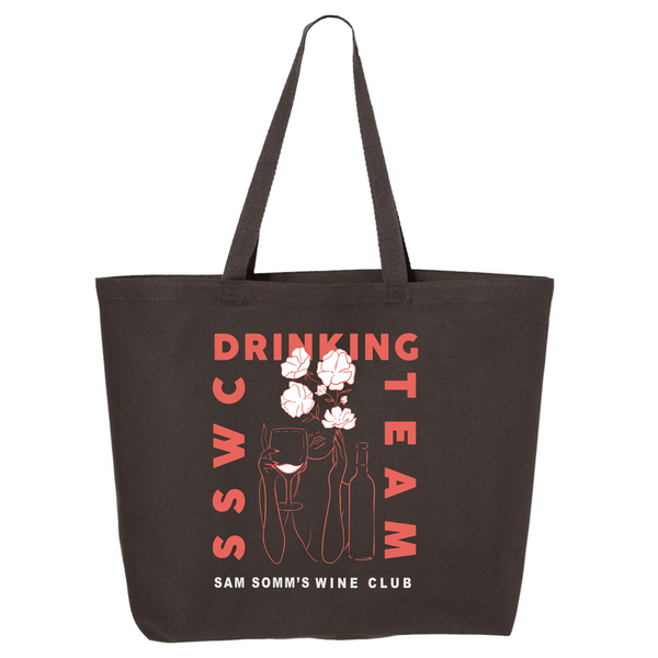 @SamanthaSommelier - Tote Bag - SSWC Drinking Team - Charcoal