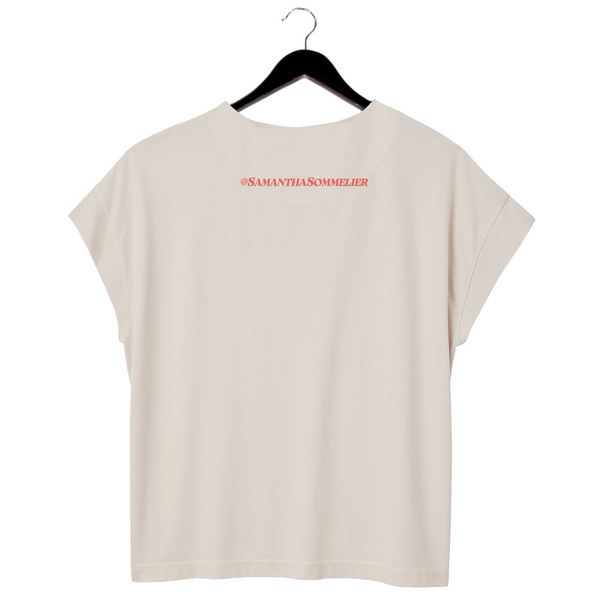 @SamanthaSommelier - Women's Relaxed Shirt - Vibes High Glass Full - Natural