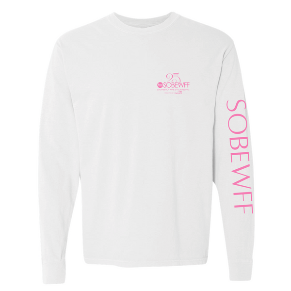 SOBEWFF 2026 - Unisex Long Sleeve Shirt - 25th Anniversary - White