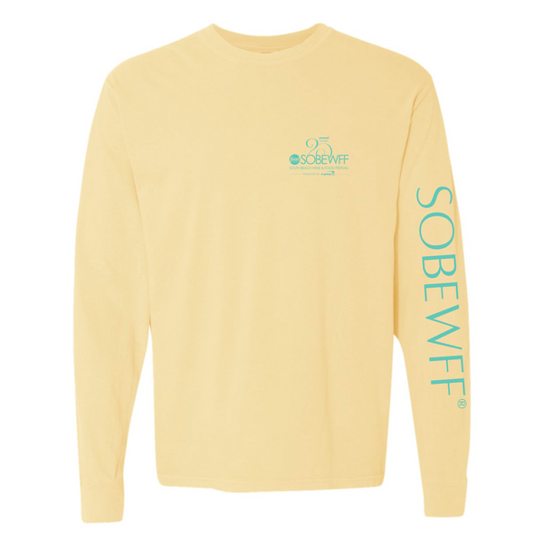 SOBEWFF 2026 - Unisex Long Sleeve Shirt - 25th Anniversary - Butter