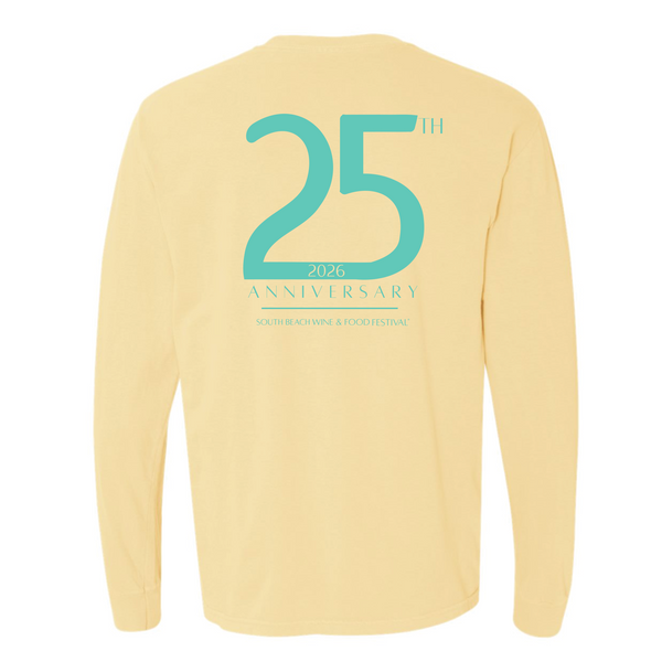 SOBEWFF 2026 - Unisex Long Sleeve Shirt - 25th Anniversary - Butter
