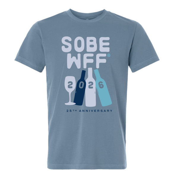 SOBEWFF 2026 - Unisex Crewneck Shirt - Bottles - Blue Jean