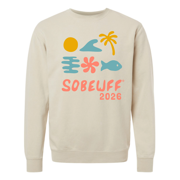 SOBEWFF 2026 - Unisex Crewneck Sweatshirt - Fish - Pigment Ivory