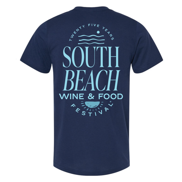 SOBEWFF 2026 - Unisex Crewneck Shirt - Stacked - Navy