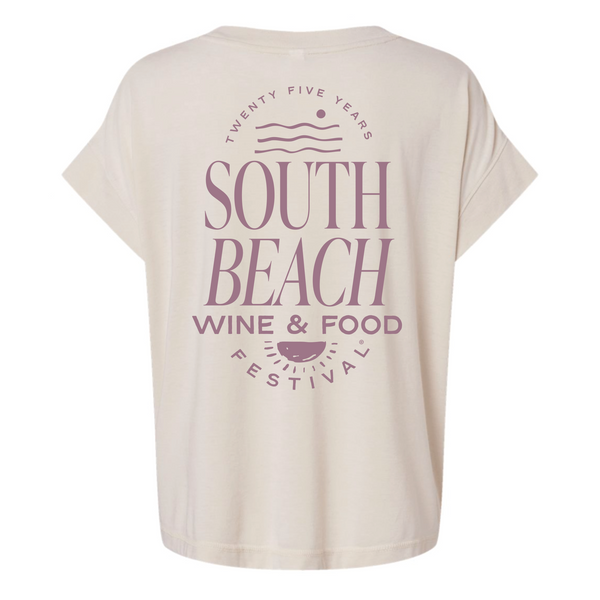 SOBEWFF 2026 - Women's Relaxed Vintage Shirt - Stacked - Natural