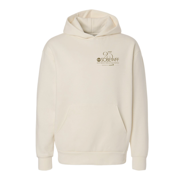 SOBEWFF 2026 - Unisex Crewneck Hooded Sweatshirt - Stacked - Ivory