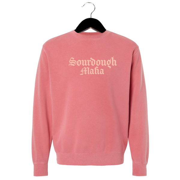 Sourdough Mafia - Unisex Crewneck Sweatshirt - Pigment Pink